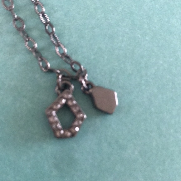 Lia Sophia Necklace - black geometric sparkle - Picture 3 of 3